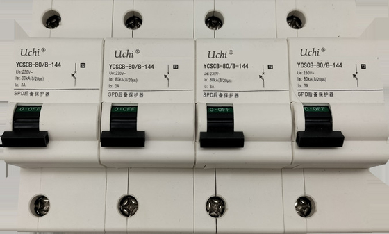 80KA Wyłącznik przeciwprzepięciowy prądu wyładowczego UL94-V0 230AC