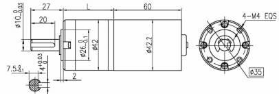 4 bieguny BLDC Planetary Brushless Dc Gear Motor dla mebli / medycyny / przemysłu