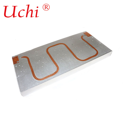 Sprzęt przemysłowy Profil aluminiowy Radiator rurowy miedziany Wysokiej mocy Radiator chłodzony wodą