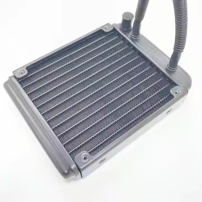 Chłodnik pompy wodnej CPU Aluminiowy zbiornik ciepła Chłodnik wody wentylatory Chłodnik ciekły wentylatory
