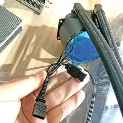Chłodnik pompy wodnej CPU Aluminiowy zbiornik ciepła Chłodnik wody wentylatory Chłodnik ciekły wentylatory