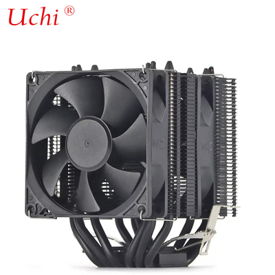Dual Tower Dual Fan Black Fan Cooler PC Płytka główna CPU Cooler