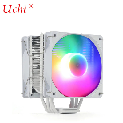220W Biały RGB ARGB CPU Chłodniejszy wentylator z 6 rurami grzewczymi Procesor serwera komputerowego Lga1151 1155 1366 1700 2011 AMD FM AM3 AM4 AM5