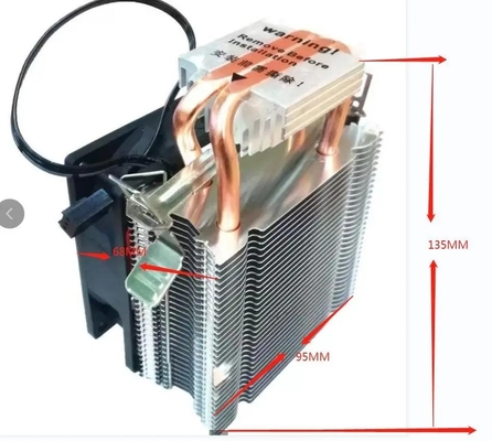Chłodzenie Pionowe chłodzenie 92mm Fan 2 Miedzianą rurę cieplną Rurę do komputerów Komputer Uniwersalny gniazdek AMD Intel Procesor IC
