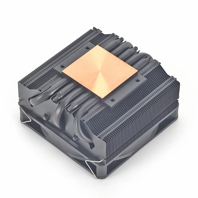 Radiator cieplny I3 I5 I7 I9 Lga775 1150 1151 1155 1156 1700 1366 2011 AMD AM4 AM5 Uniwersalny chłodziarz CPU poziomy wentylator Czarny