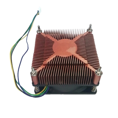 Miedziany zlew cieplny rozpraszanie ciepła tłuszcz TDP 60W Cpu chłodnik wentylator cichy Pwm 3 pin 4 pin I3 I5 Intel Lga775 1150 1151