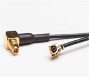 Niskie straty 1,13 mm Kabel w prawy kąt MMCX Samiec do MHF1 UFL Kabel zespół