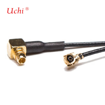 Niskie straty 1,13 mm Kabel w prawy kąt MMCX Samiec do MHF1 UFL Kabel zespół