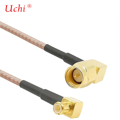 Niski strata kabel SMA-Male do MCX Męski kąt prawy 6 cali 15 cm łącznik RF RG316