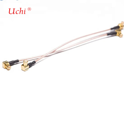 Kabel koaksjowy IoT 50 Ohm RG316 90-stopniowy MCX do MCX Samiecka kabla montażowa