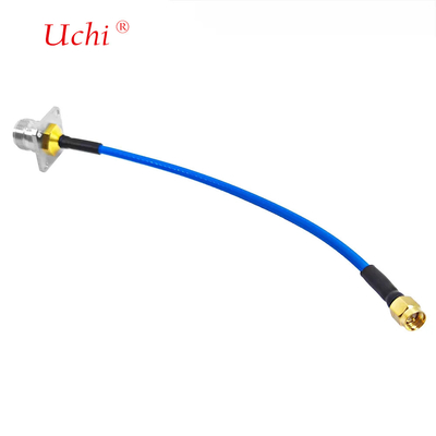 SMA Mężczyzna Wtyczka Do N Typ Kobieta Jack Flance Panel Mount Connector Do SS405 SS-405 Superflex RF Pigtail Extension Cable