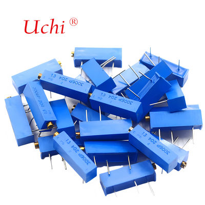 3006P 205 Metalowo-ceramiczny potencjometr precyzyjny, 2m Ohm z pokrętłem, precyzyjny wieloobrotowy potencjometr regulowany