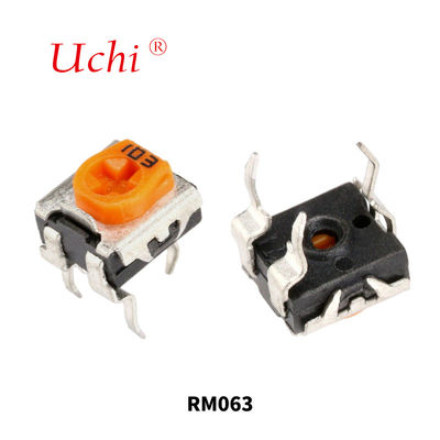 RM063 Yellow Single-turn Carbon Film Trimmer Potentiometer 1m Adjustable Resistor