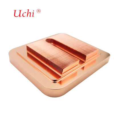 High-temperature Copper Staggered Fin Radiator For Liquid Cooling Plate
