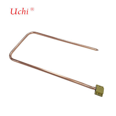 Rurociąg cieplny z zakrzywionym kątem prostym chłodzony płynem z miedzi