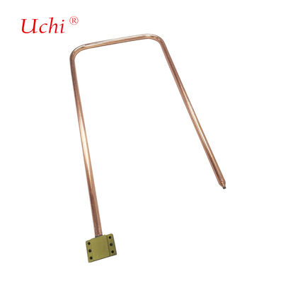 Rurociąg cieplny z zakrzywionym kątem prostym chłodzony płynem z miedzi