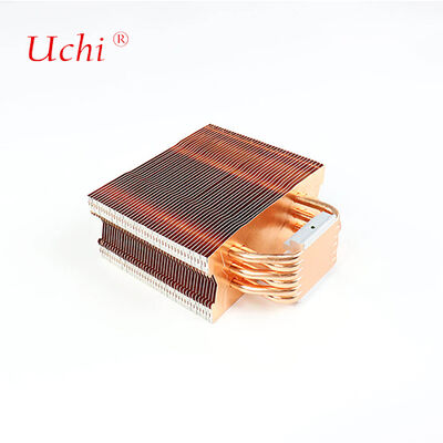 Zestaw miedziano-aluminiowy płetwy komputerowe CPU zlew cieplny