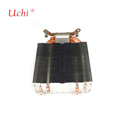 Zapinany na klips radiator procesora komputera z 4 rurkami cieplnymi