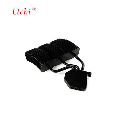 Wysokiej precyzji Czarny Aluminiowy Zbiornik ciepła LED