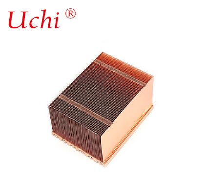 Serwery Miedziane Rury cieplne Radiator Związek płetwy Miedziany zlew cieplny