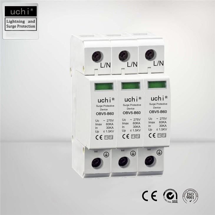 Zabezpieczenie przeciwprzepięciowe typu elektrycznego 1+2 3p bieguny Imax 60Ka Small FootPrint