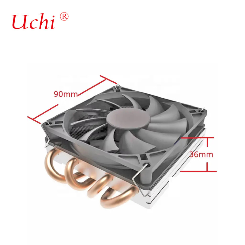 Zamówienie ODM Super Thin Cpu Cooler 36mm grubość wysokość AMD AM4 AM3 FM2 1200 115X 1700 1366 Heatsink Fan 1U Serwer Radiator