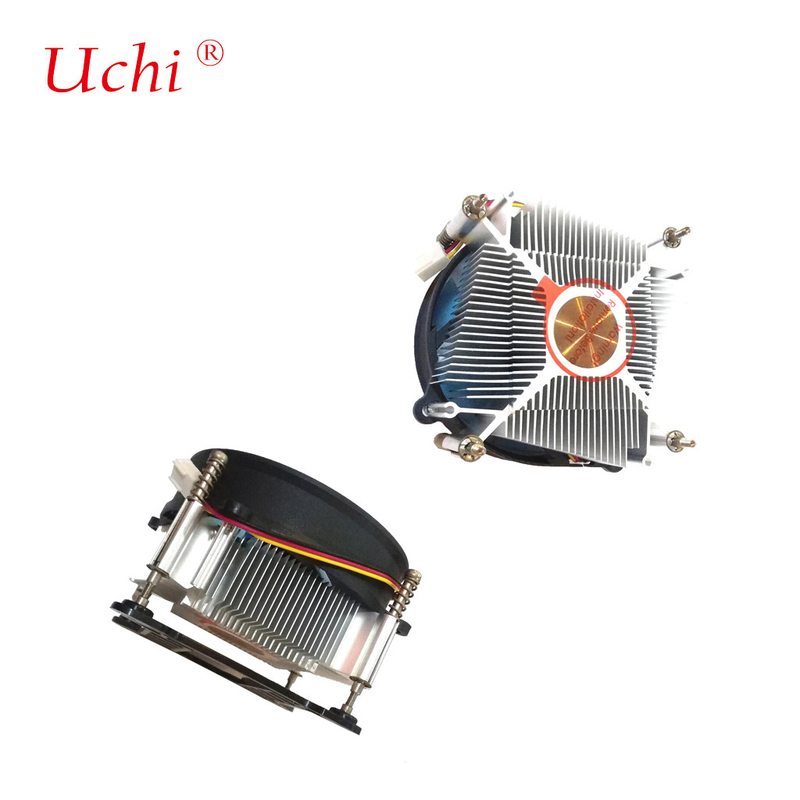 12V DC miedziany centralny chłodniak TDP 75W Do chłodzenia procesora PC 4 piny gniazdo PWM 1700 1200 1150 1151 1155 1156 Cpu chłodnia powietrza wentylator