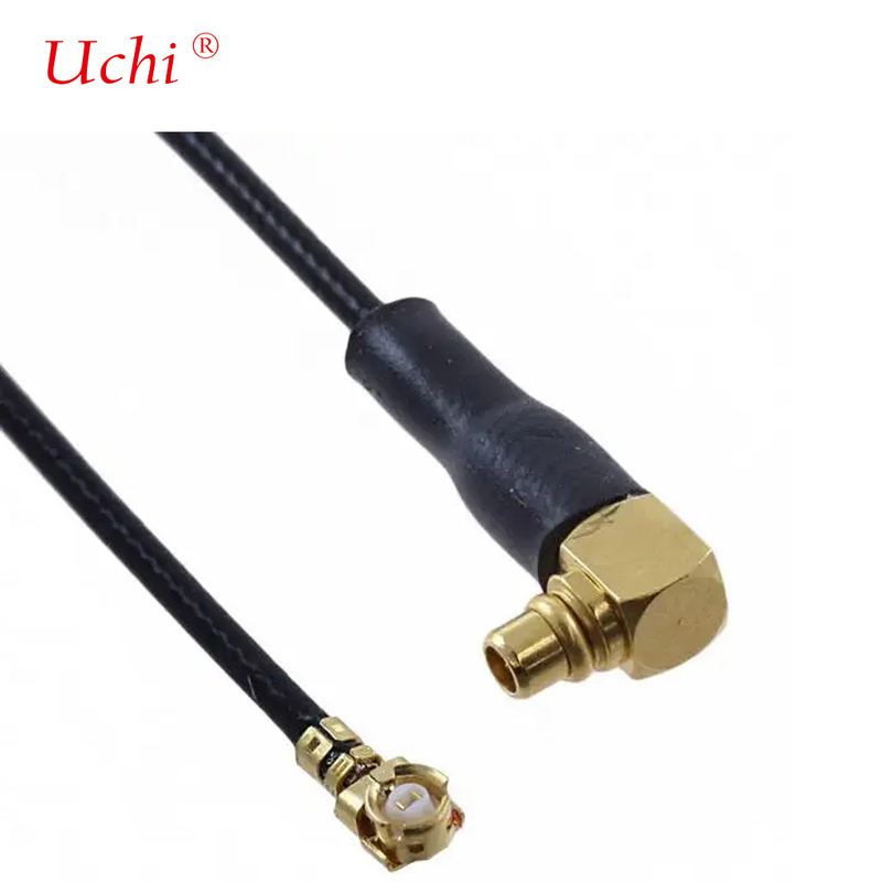 Niskie straty 1,13 mm Kabel w prawy kąt MMCX Samiec do MHF1 UFL Kabel zespół