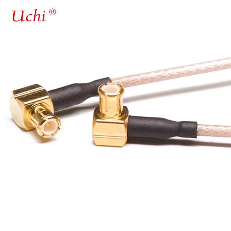 Kabel koaksjowy IoT 50 Ohm RG316 90-stopniowy MCX do MCX Samiecka kabla montażowa