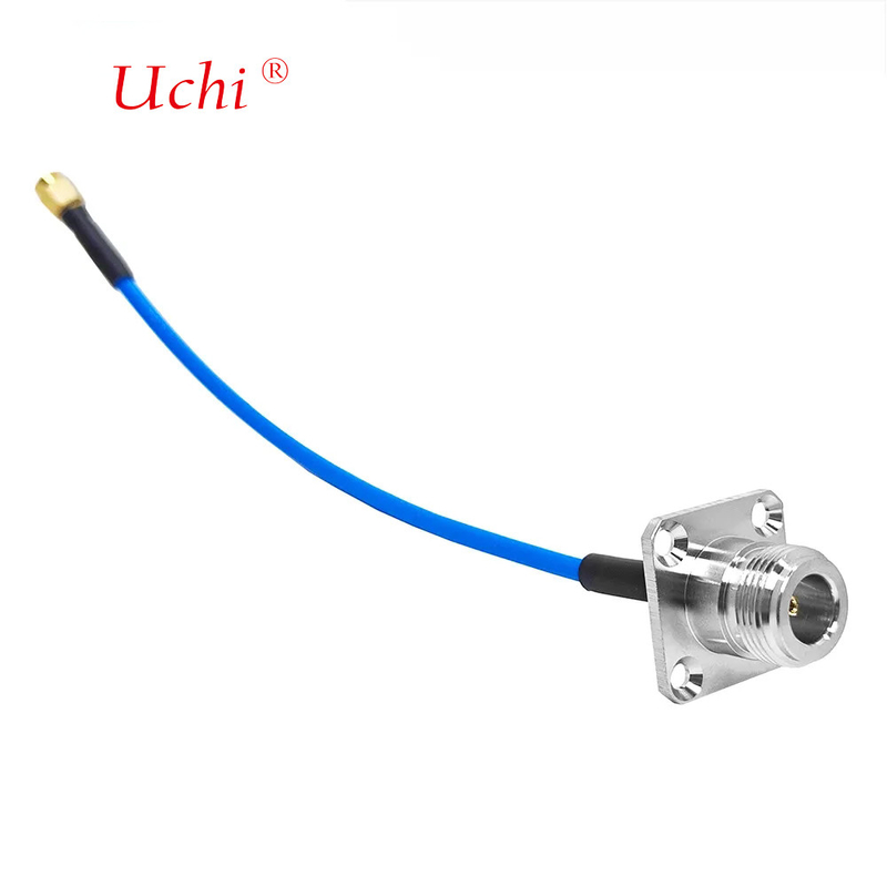 SMA Mężczyzna Wtyczka Do N Typ Kobieta Jack Flance Panel Mount Connector Do SS405 SS-405 Superflex RF Pigtail Extension Cable