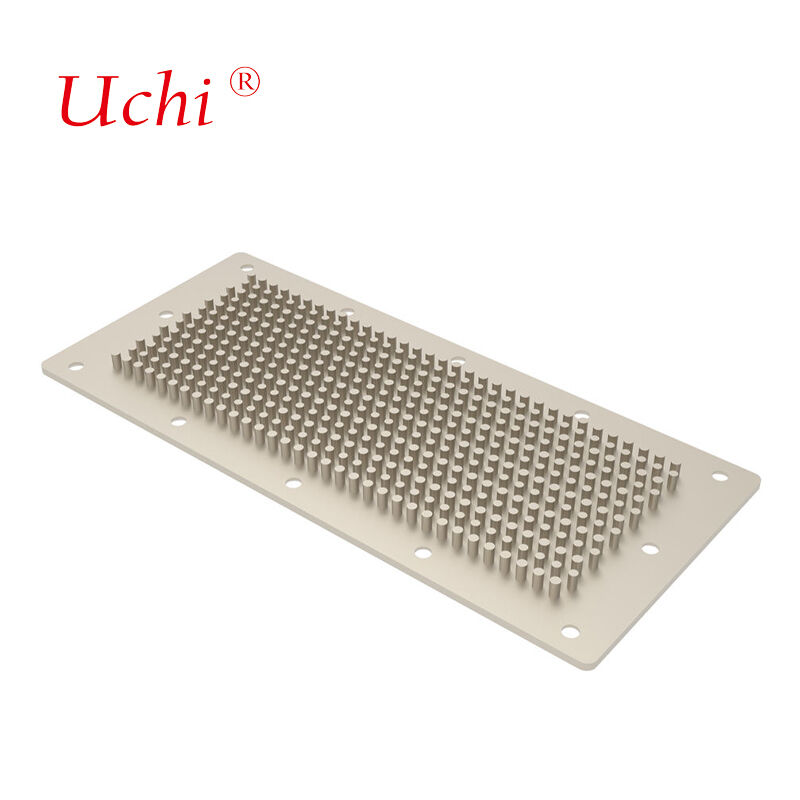 Miedziany radiator kwadratowy CNC do CPU, kuty na zimno