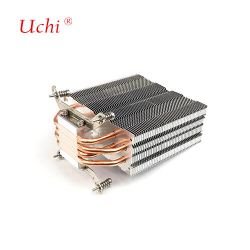 Zapinany na klips radiator procesora komputera z 4 rurkami cieplnymi