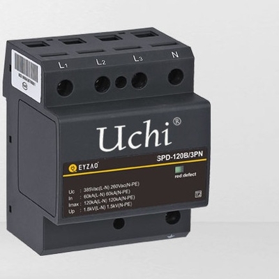 Czerwony termoplastyczny ogranicznik przepięć SPD 120kA Wtórny