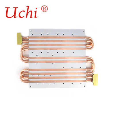 Podwójna rurka wlotowa Wylotowa płyta zimnej wody do urządzeń laserowych